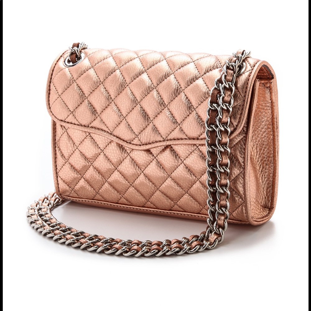 Rebecca Minkoff Mini Quilted Affair Rose Gold